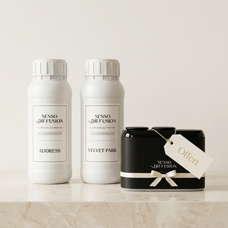 Pack 1L d'Huiles Essentielles + Diffuseur SENSO office Offert